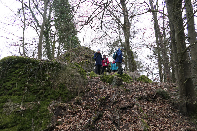 Zur Ruine Zangenfels nehmen wir einen kurzen Schlenker.